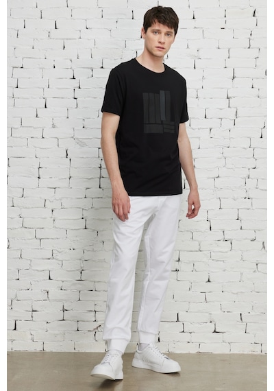AC&Co / Altınyıldız Classics Erkek Standart Fit Normal Kesim Eşofman Altı Beyaz