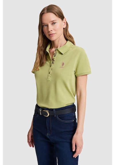 U.s. Polo Assn. Kadın Çağla Tişört Basic 50321798-vr016 Cagla