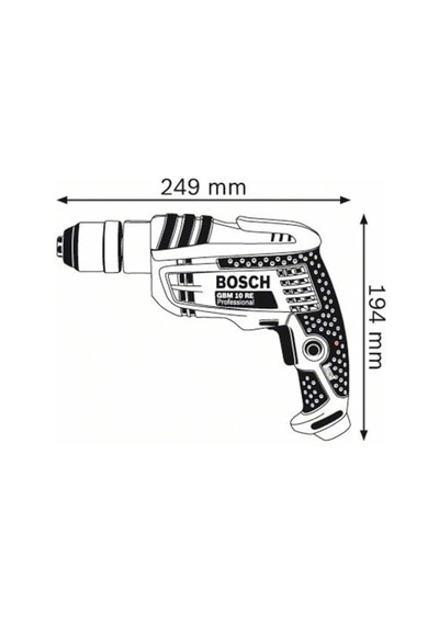 10 Re Darbesiz Matkap 600 W 10 Mm Metalde Delme Çapı