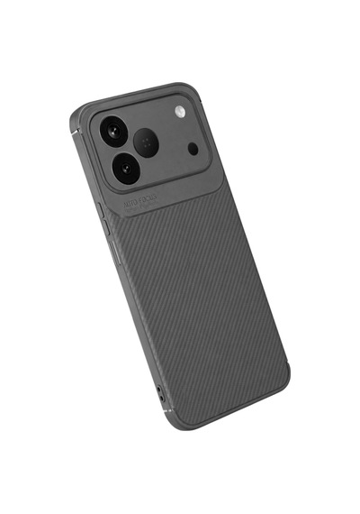 Tecno Spark 50 4g Kılıf Karbon Silikon Case Gri