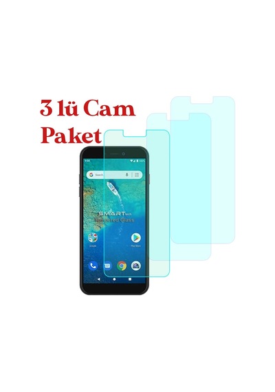 General Mobile Gm 8 Go Temperli Kırılmaz Cam Ekran Koruyucu 3 Lü Set