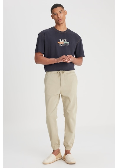 Lee Slim Fit Dar Kesim Normal Bel Dar Paça Açık Yeşil Jogger Pantolon LM04009299 Açık Yeşil