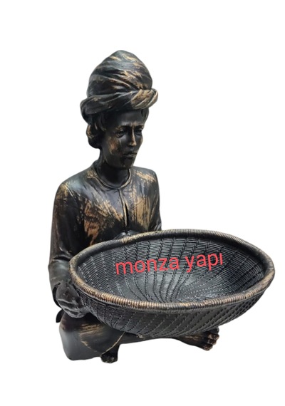 Hint Figürlü Sepetli Biblo Havluluk Antik