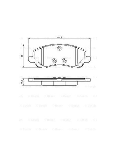 BOSCH 986495170 Fren Balatası Ön Lancer 03-11 Asx 11-12