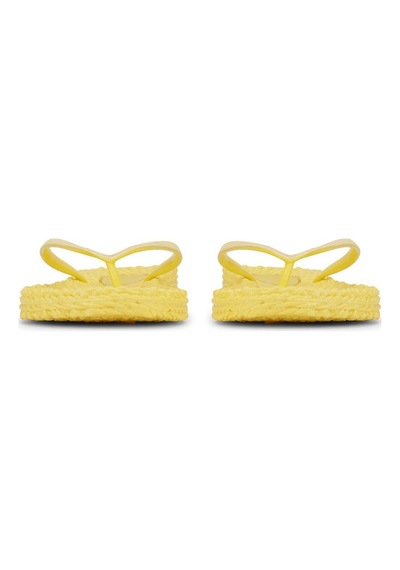 Ilse Jacobsen Pale Banana Cheerful01 - Sarı Simli Parmak Arası Terlik-7020 Sari