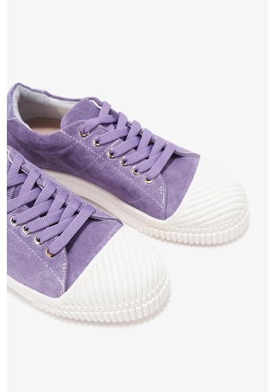 Revel Lila Deri Kadın Sneakers