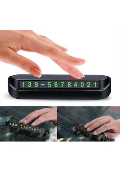 Araç için Park Telefon Numarası Fosforlu Numaratör Acma Kapa