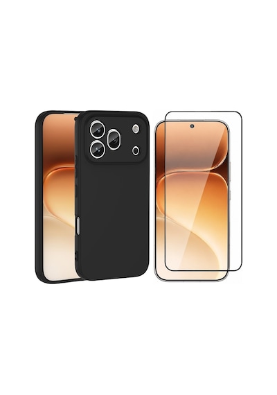 Vendas Honor 600 Pro 5g Kılıf Zore Mara Lansman Kapak + Cam Ekran Koruyucu Siyah