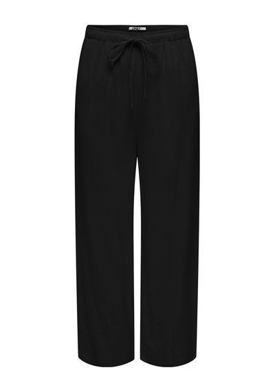 Only Onlsıesta Mw Pull-up Lınen Bl Pnt Noos Kadın Black Pantolon - 15322263 Siyah