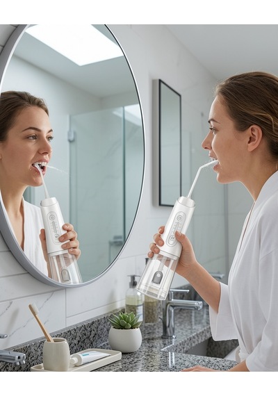 Kablosuz Ağız Duşu 320 Ml Ipx7 Su Geçirmez Uczzzamf11ağızduşubeyaz-2 Ağız Kokusu Önleyici