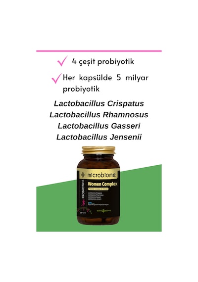 Microbiome Probiotic Women Complex 30 Kapsül