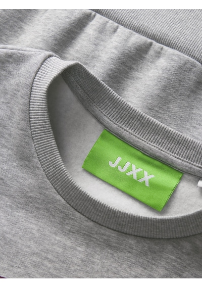 Jack & Jones Kadin Gögüs Baskili Relaxed Fit Sweatshirt - Merle - 12260608 Light Grey Melange Jack & Jones Kadin Gögüs Baskili Relaxed Fit Sweatshirt - Merle - 12260608 Light Grey Melange