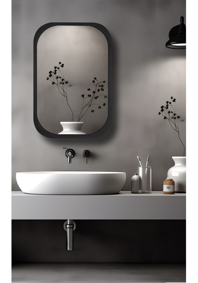 Side Siyah 45X60Cm /Banyo Dolabı Aynalı / Lavabo Üstü Dolap / Banyo Düzenleyici / Aynalı Dolap Antrasit Side Siyah 45X60Cm /Banyo Dolabı Aynalı / Lavabo Üstü Dolap / Banyo Düzenleyici / Aynalı Dolap Antrasit