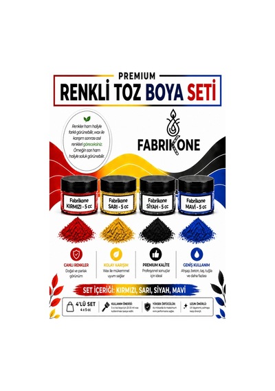 4'lü Set Premium Parafin Soya Wax Toz Mum Boyası Hobi Seti - 5 Cc Kırmızı, Sarı, Siyah, Mavi Bkfab4ksrsm5g Karışık
