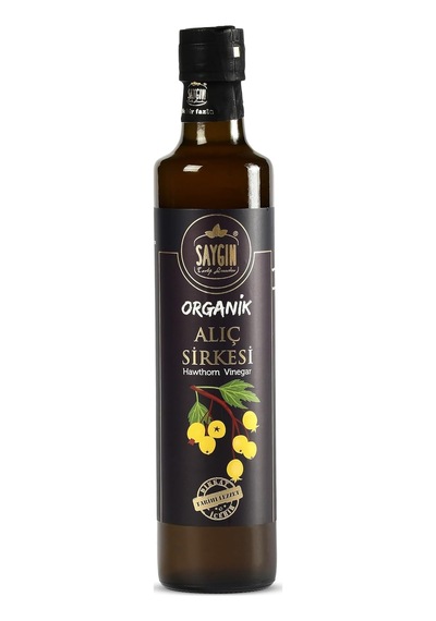 Saygın Tarihi Organik Alıç Sirkesi Cam Şişe 500 Ml