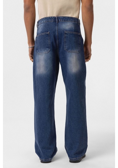 Vamos Cep Detaylı Baggy Fit Jean Açık Mavi