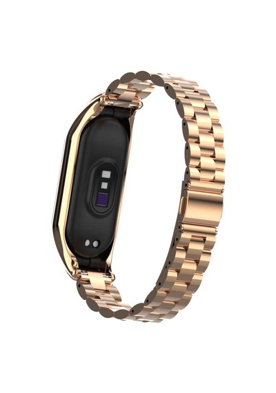 Xiaomi Mi Band 7 Uyumlu Krd-04 Metal Zore Kordon-gold