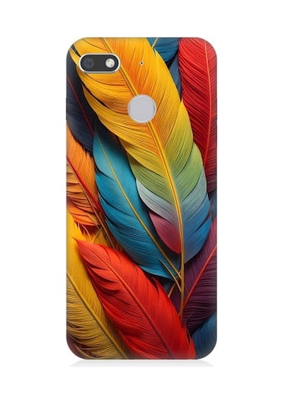 General Mobile Gm 8 Go Uyumlu Pastel Renkli Tüyler Desenli Silikon Kılıf