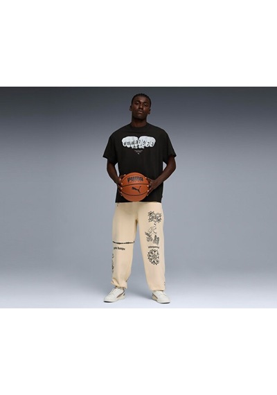 Puma Swish N İnk Tee I Erkek Basketbol Tişörtü 63465801 Siyah Siyah
