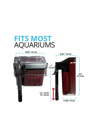 Tr C4 Güç Filtresi, Akvaryumlar İçin Balık Tankı Filtresi 70 Gal