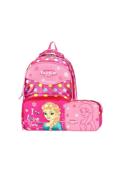 Roxy Frozen Ilkokul Beslenmeli Insan Sağlığına Uygun Su Geçirmez Okul Çantası Pembe