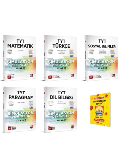 Tyt Matematik Türkçe Sosyal Bilimler Paragraf Ve Dilbilgisi 5li Denemeleri