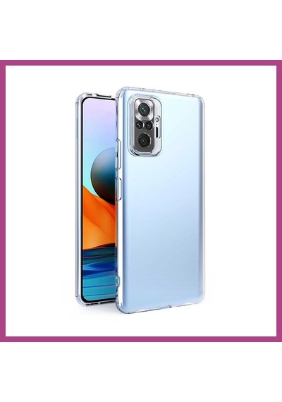 Gees Global Redmi Note 10 5g Uyumlu Kılıf Lüx Şeffaf Silikon Gbzs