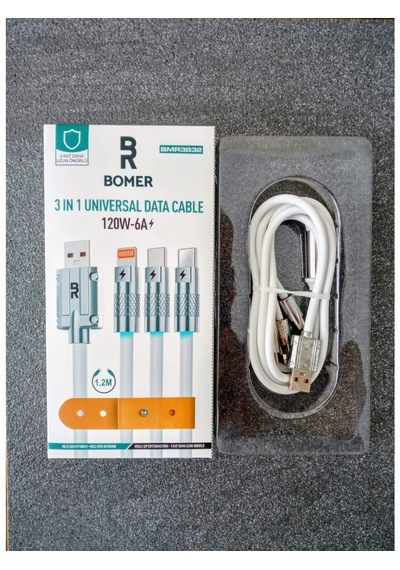 Bomer 3 In 1 Universal Date Cable 120w-6a 3 In 1