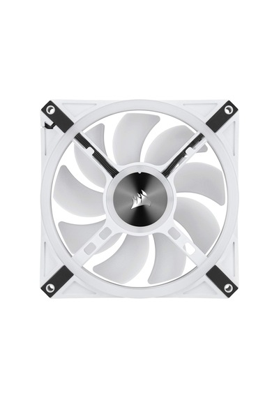 İcue Ql140 Rgb, 140 Mm X 25mm Rgb Led Pwm Fan Maksimum Hız 1250 Rpm'ye Kadar - Tek Ünite, Beyaz