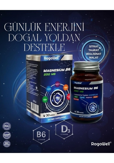 Ragawell Magnesium B6+d3 30 Tablet