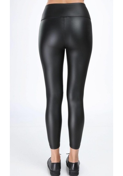 Bonbonetti Chocolate Baby & Kids Kadın Siyah Mucize Deri Termal Tayt Mat Siyah