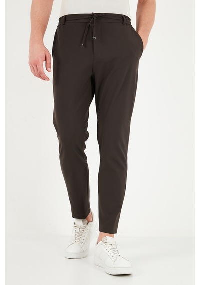 Buratti Regular Fit Belden Bağlamalı Düz Paça Pantolon Erkek Pantolon Cf26w6111111 Koyu Kahve