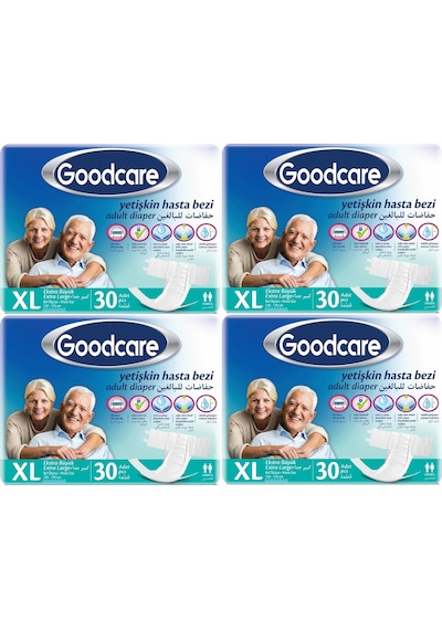 Goodcare Hasta Bezi Yetişkin Bel Bantlı Tekstil Yüzey Xl 120 Adet XL