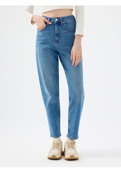 LOFT Mom Slim Fit Kadın Pantolon Lf2038773 Q1.v1 Denim