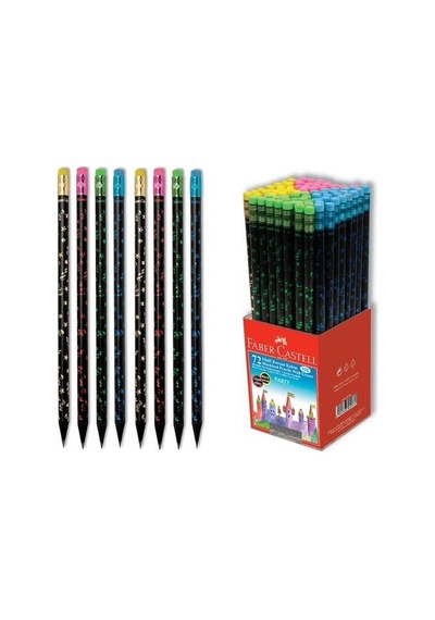 Faber-Castell Party Desenli Kurşun Kalem 72 Adet