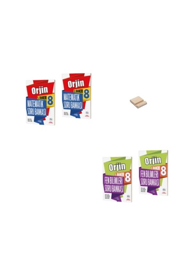 Orjin Lgs 8. Sınıf Matematik Ve Fen Bilimleri 1 Ve 2. Dönem Soru Bankası
