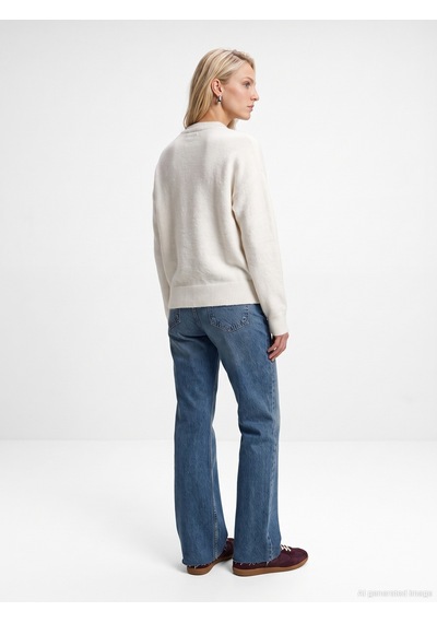 Dilvin 72380 %100 Pamuk Flare Jean Kırmızı