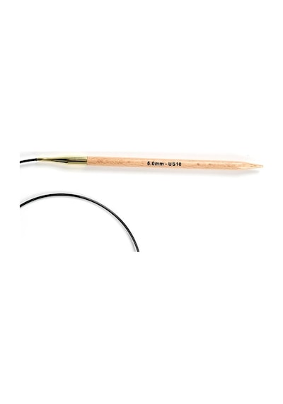 Knitpro Sabit Yuvarlak Örgü Şişleri Basix Kayın Ağacı 80cm 6.00mm 35332