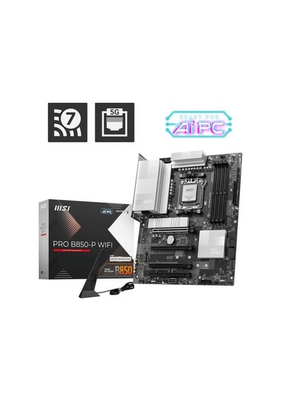 Msı Pro B850-p Wıfı 8200mhz Oc Ddr5 Soket Am5 M.2 Hdmı Atx