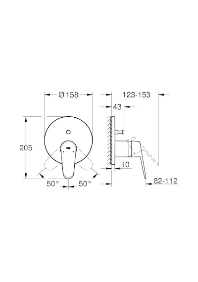 Grohe Eurodisc Cosmopolitan Tek Kollu Küvet Bataryası Krom 240560 Diğer