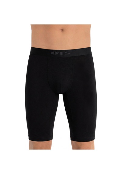 Öts Erkek Pamuklu Boxer Ekstra Uzun Paça Boyu Premium Günlük Kullanım 2665 Siyah