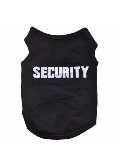 Köpek Ve Kedi İçin Security Pet Kıyafet Güvenlik Sweat Tshirt