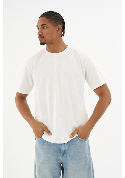 Dechers Erkek %100 Organik Pamuklu Yumuşak Dokulu Comfort Fit Bisiklet Yakalı T-shirt E222 Beyaz Dechers Erkek %100 Organik Pamuklu Yumuşak Dokulu Comfort Fit Bisiklet Yakalı T-shirt E222 Beyaz