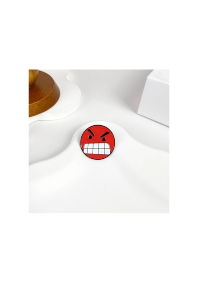 Emojili Broş, Çocuk Broş, İğneli Broş Klipsli Broş Yaka Broşu Çeket Yaka İğnesi, Mineli B176