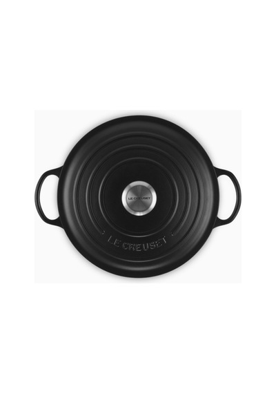 Le Creuset La Marmite Fransız Lüksü Döküm Tencere Mat Siyah 26 Cm