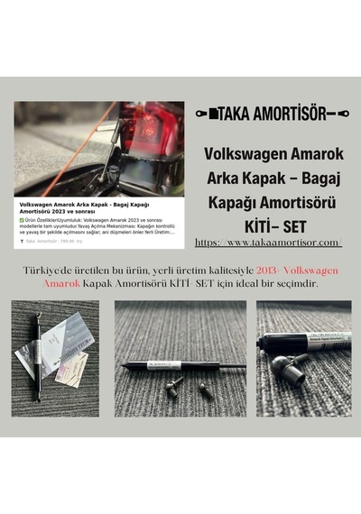 Volkswagen Amarok Arka Kapak - Bagaj Kapağı Amortisörü 2023 Ve Sonrası