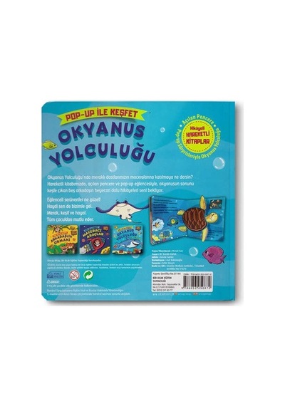 Okyanus Temalı Hareketli Kitap - Pop-up Eğlencesi