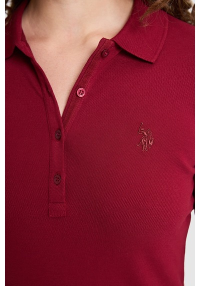 U.S. Polo Assn. Kadın Bordo Basic Sweatshirt 50326760 Vr014