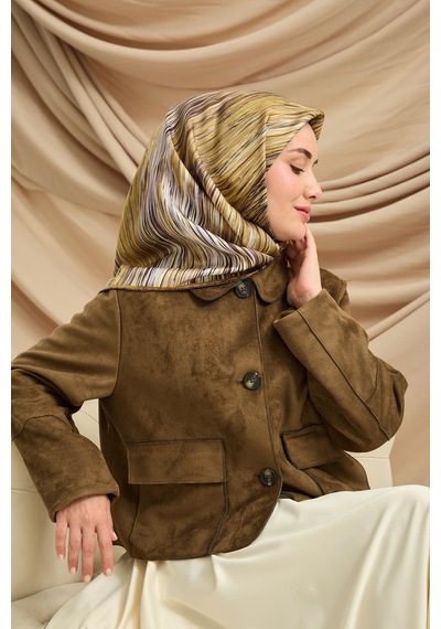 Silk Home Twill İpek Eşarp 11484-16 Haki, Bebe Mavi, Ekru, Mor, Antrasit