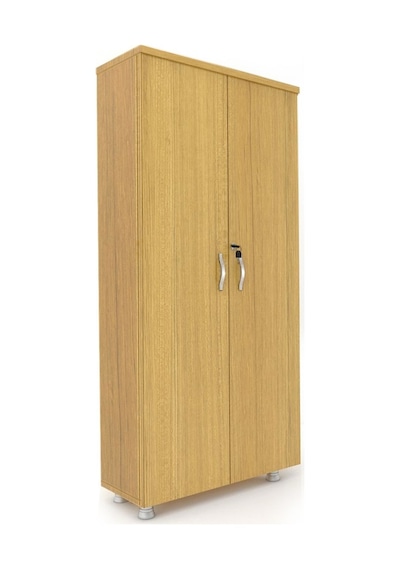 Modüler Dünyası Tam Kapak Kitaplık Dosya Dolabı Teak - 80X38X188 Teak